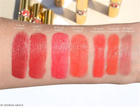 ysl rouge volupte shine red in sunlight|ysl rouge volupte shine swatches.